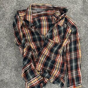Primark Multicolor Plaid Button Down Shirt
